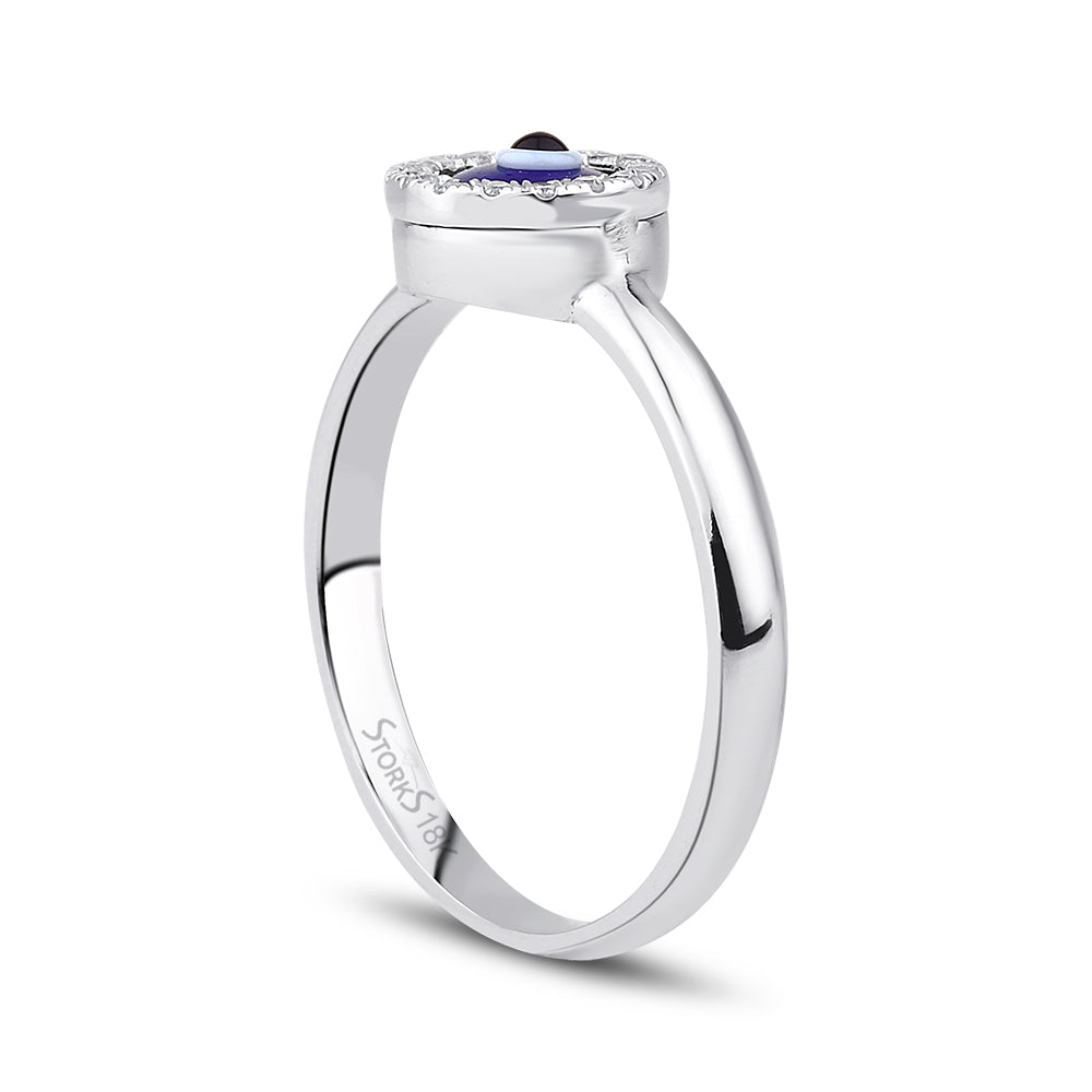 0.06 ct. Pırlanta Nazar Yüzük
