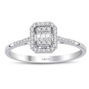 0.17 ct. Pırlanta Laranj Baget Yüzük
