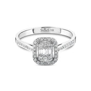 0.27 ct. Pırlanta Baget Yüzük