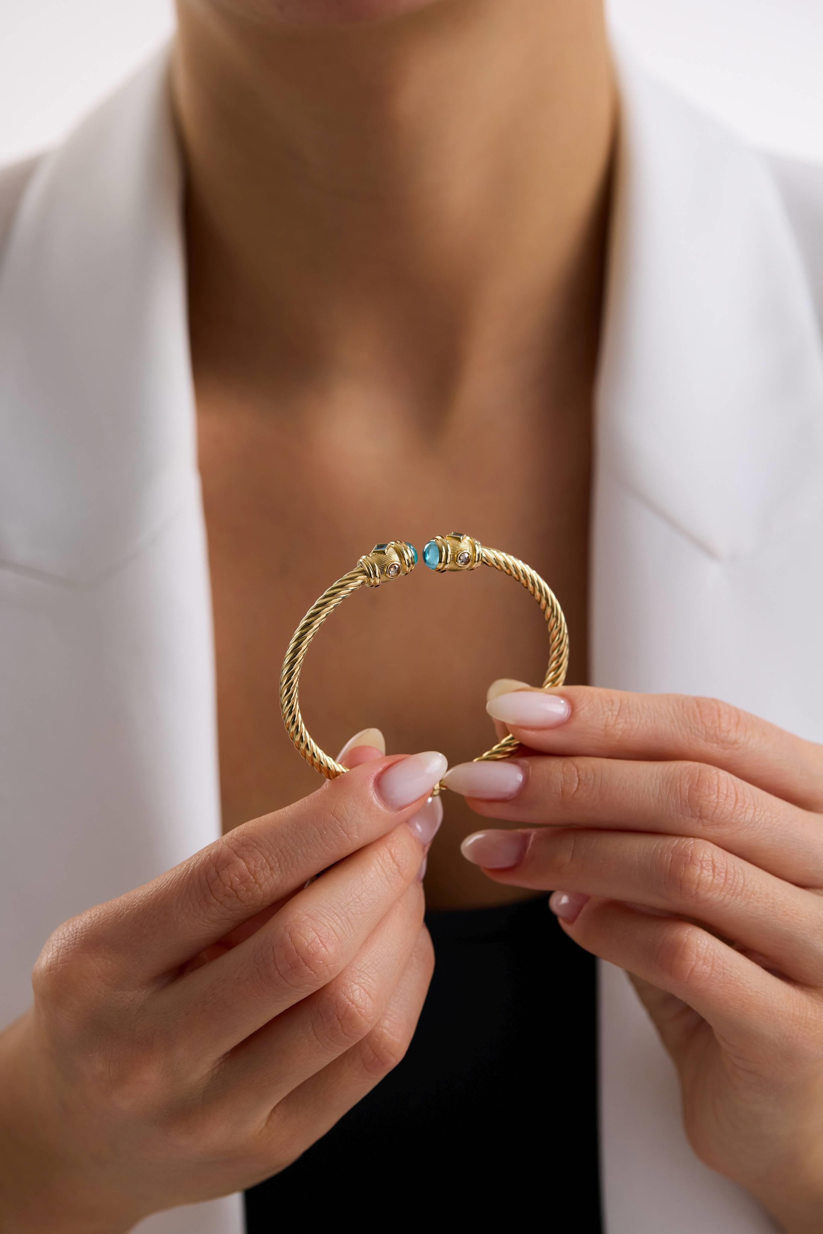 Cetaş Altın Twist Kelepçe