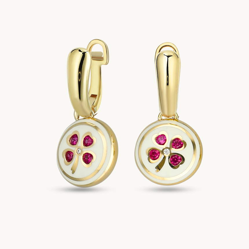 Cetaş Gold Luck Altın Küpe
