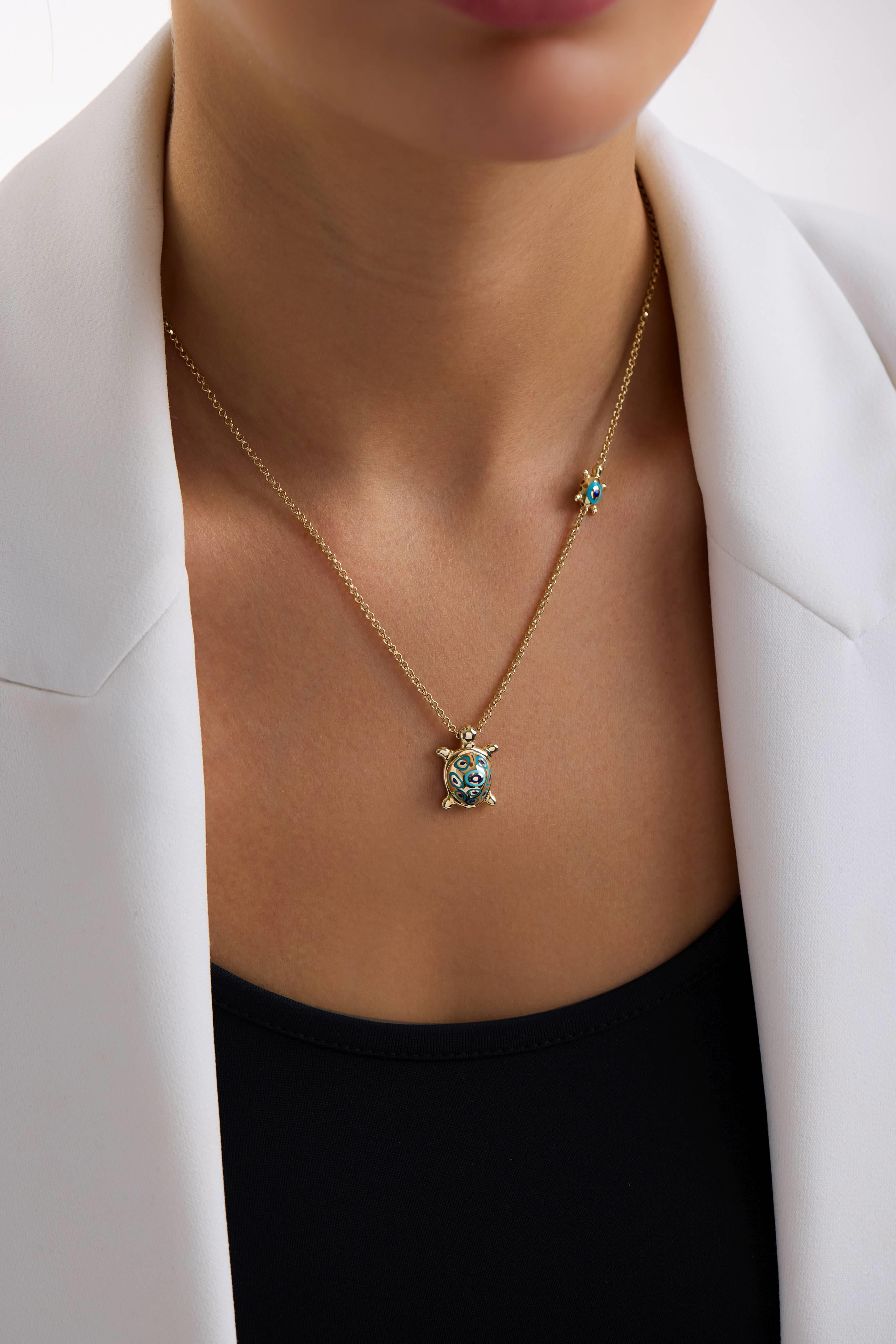 Cetaş Kaplumbağa Altın Kolye