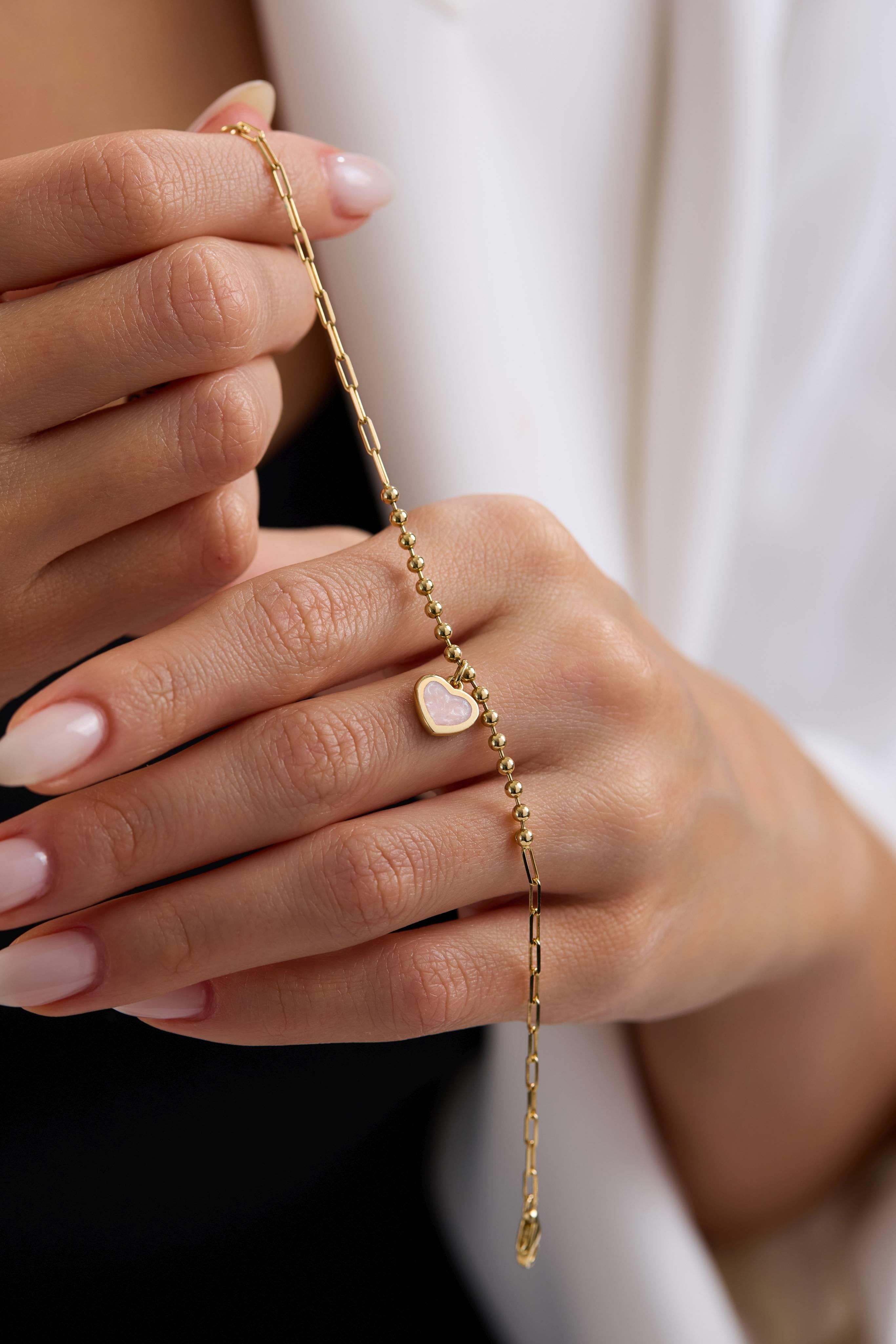 Cetaş Sedef Altın Bileklik