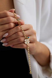 Cetaş Sedef Yonca Altın Bileklik