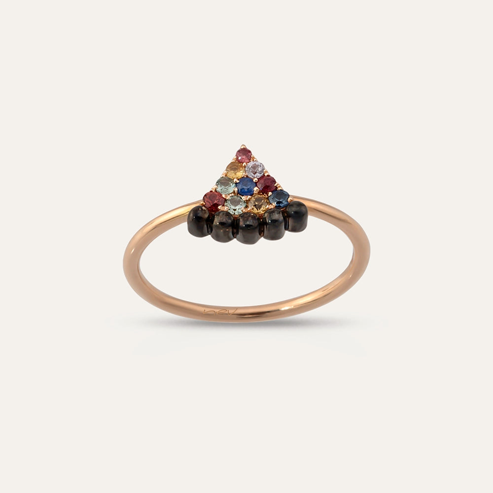 Cheesecake 0.20 CT Multicolor Safir Taşlı Yüzük