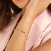 Lily Multicolor Safir ve Pırlanta Taşlı Sarı Altın Bileklik