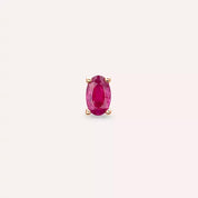Crimsa Yakut Taşlı Rose Altın Piercing