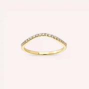 Crush 0.15 CT Pırlanta Taşlı Sarı Altın Yüzük