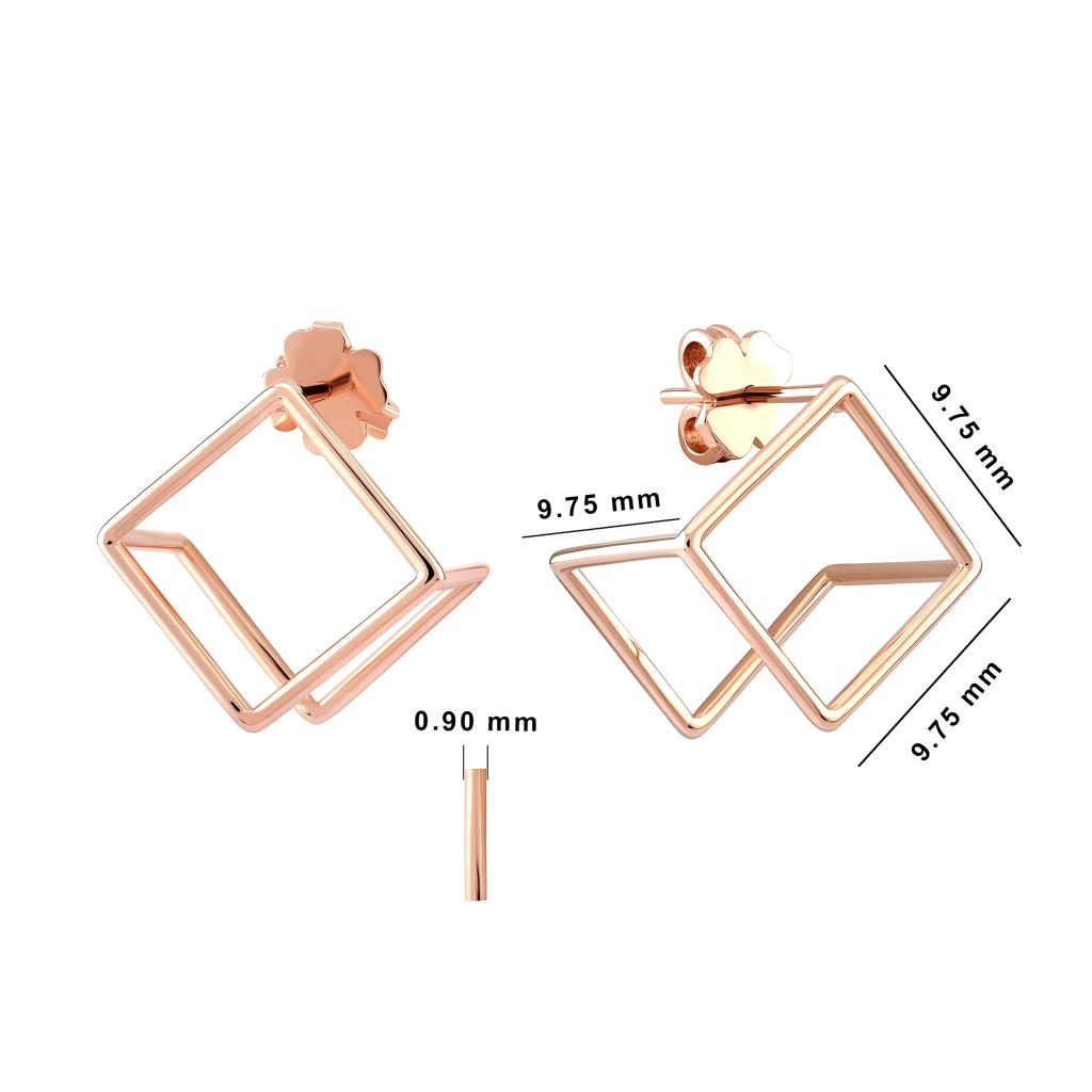 Cubic Geo Küp Altın Küpe