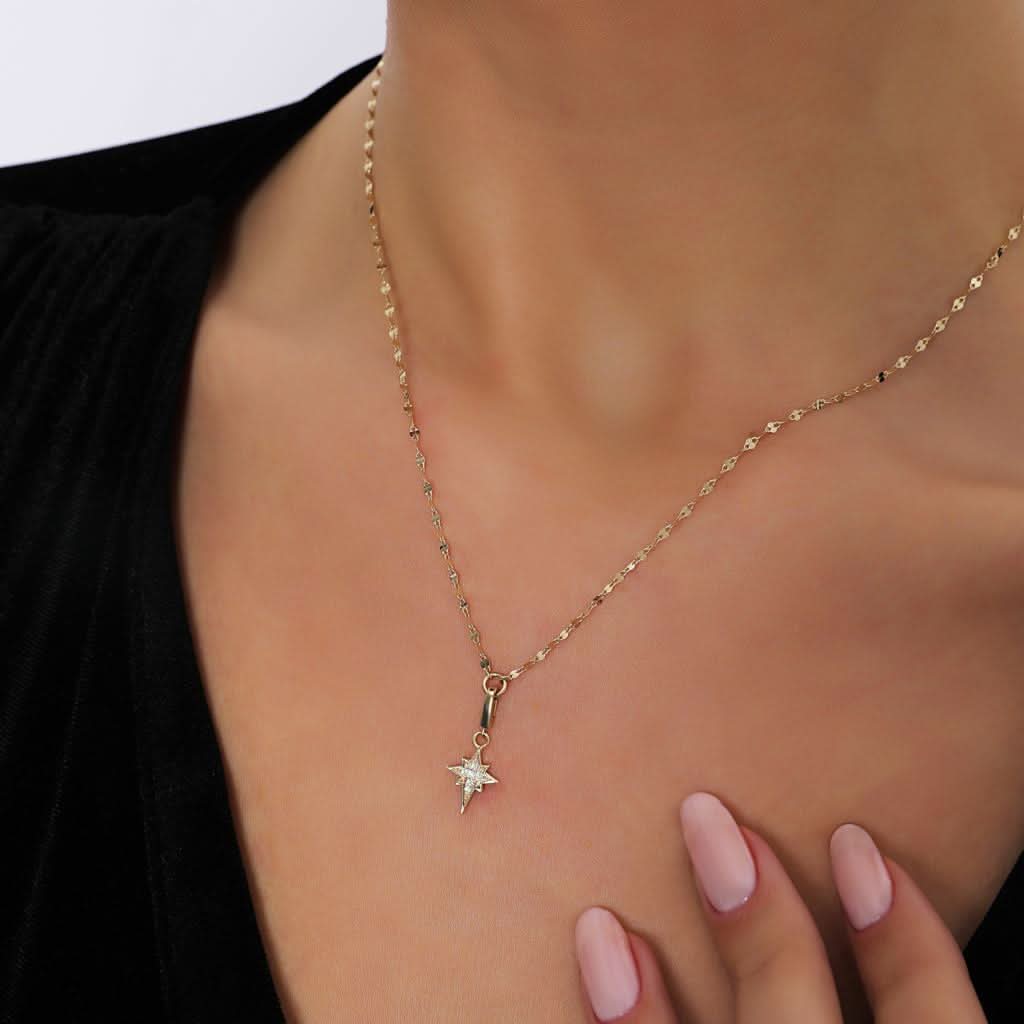 Altın Şimal Yıldızı Kolye