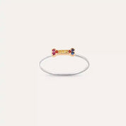 Droopy 0.08 CT Multicolor Safir Taşlı Yüzük