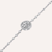 Eden 0.60 CT Baget Pırlanta Taşlı Beyaz Altın Bileklik