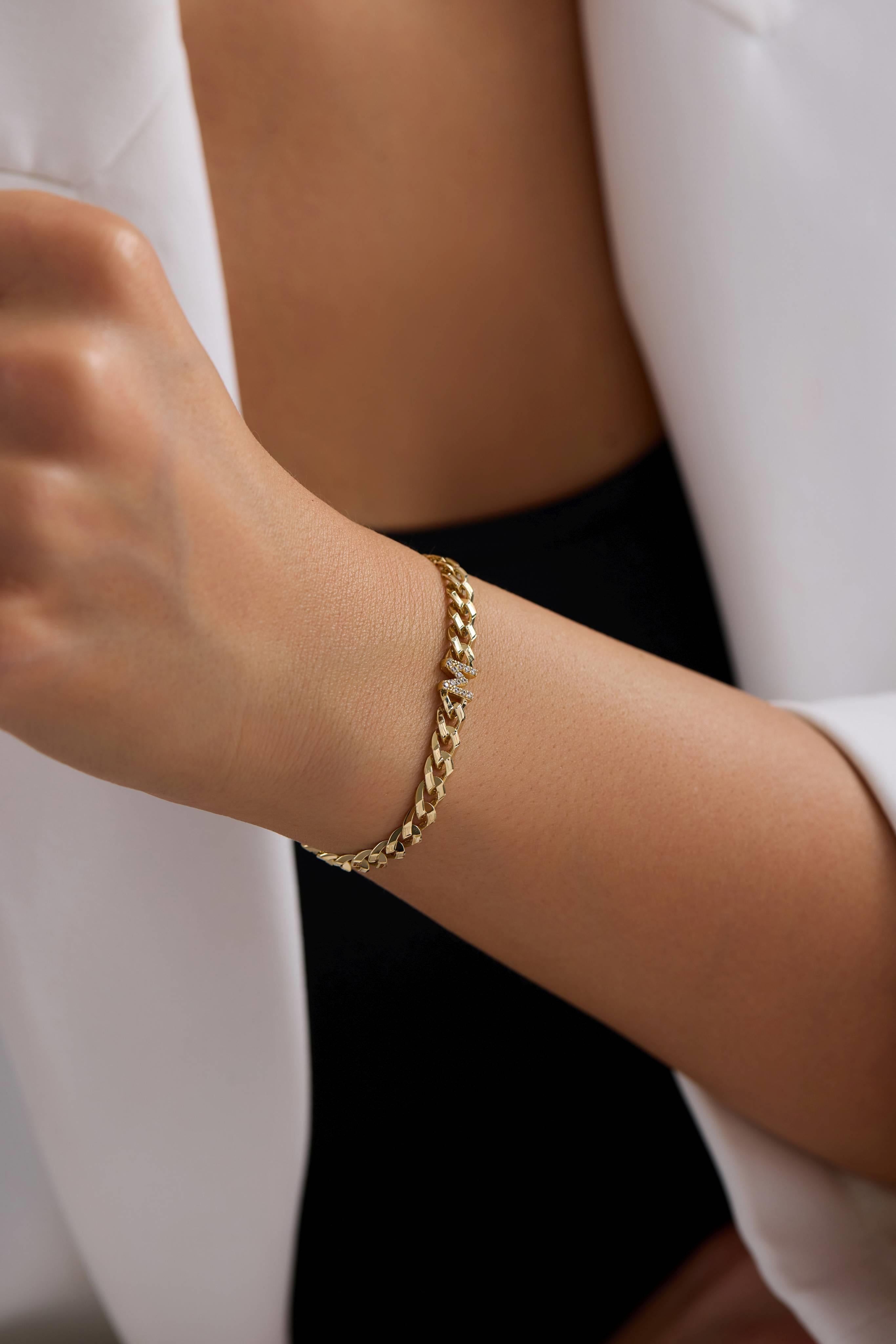 EMA Altın Harf Bileklik