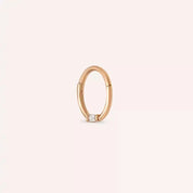 Even Pırlanta Taşlı Rose Altın Halka Piercing