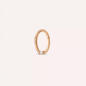 Potty Pırlanta Taşlı Rose Altın Halka Piercing