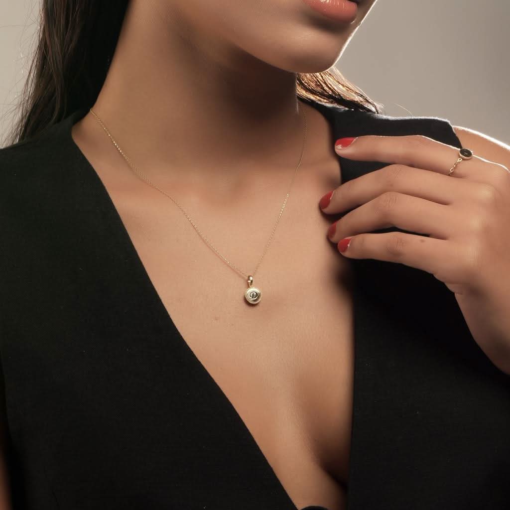 FaMe Tasarım Harf Altın Kolye