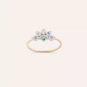 Flare 0.25 CT Multicolor Safir ve Pırlanta Taşlı Yüzük