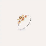 Sparkle  0.25 CT Multicolor Safir ve Pırlanta Taşlı Yüzük