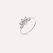 Sparkle 0.26 CT Pırlanta Taşlı Beyaz Altın Yüzük
