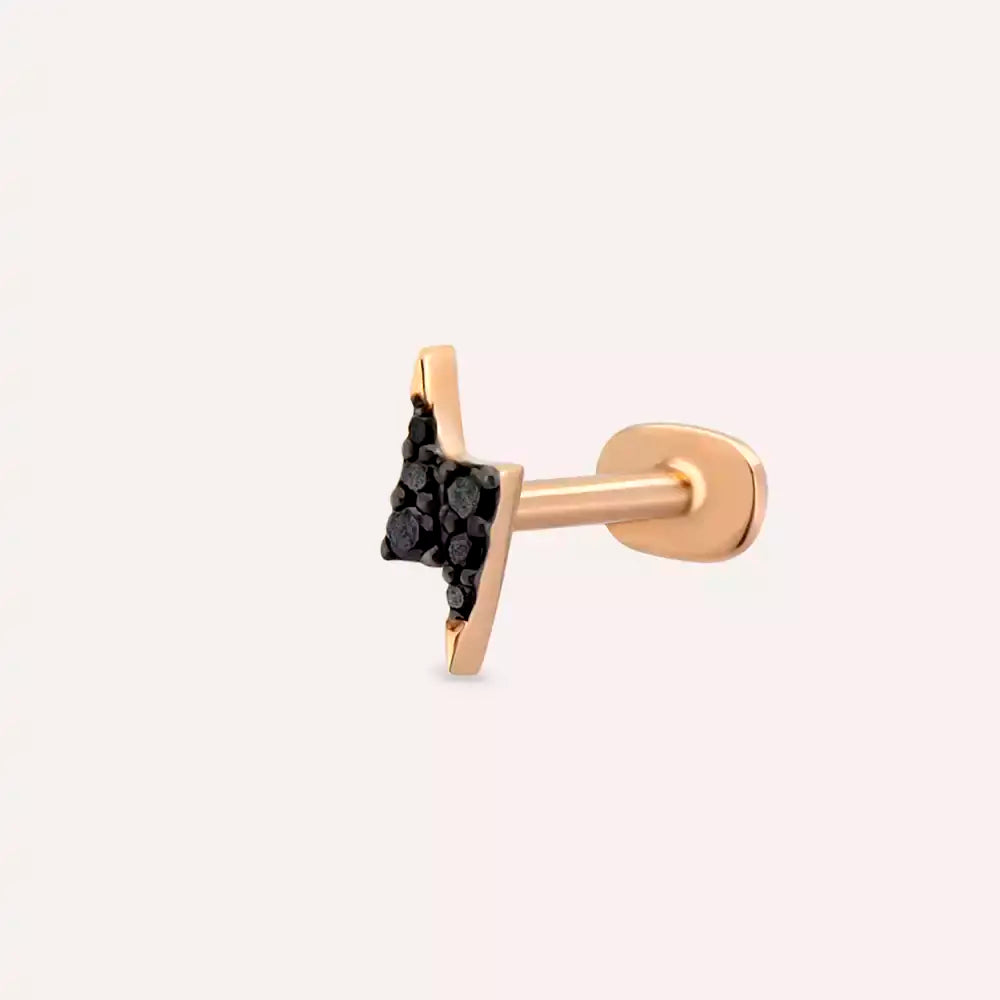 Bolt  Rose Pırlanta Taşlı Piercing