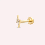 Flash Yellow Pırlanta Taşlı Piercing