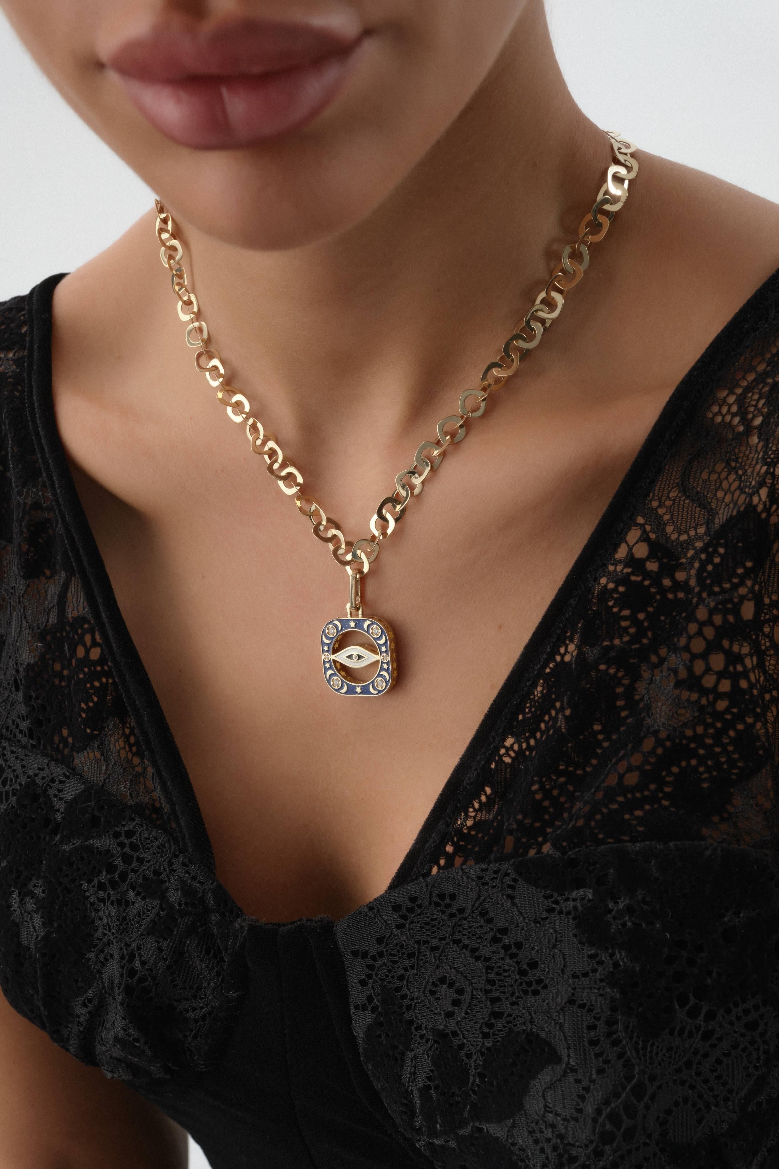 Gece Gündüz Altın Kolye Ucu