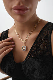 Gece Gündüz Altın Kolye Ucu