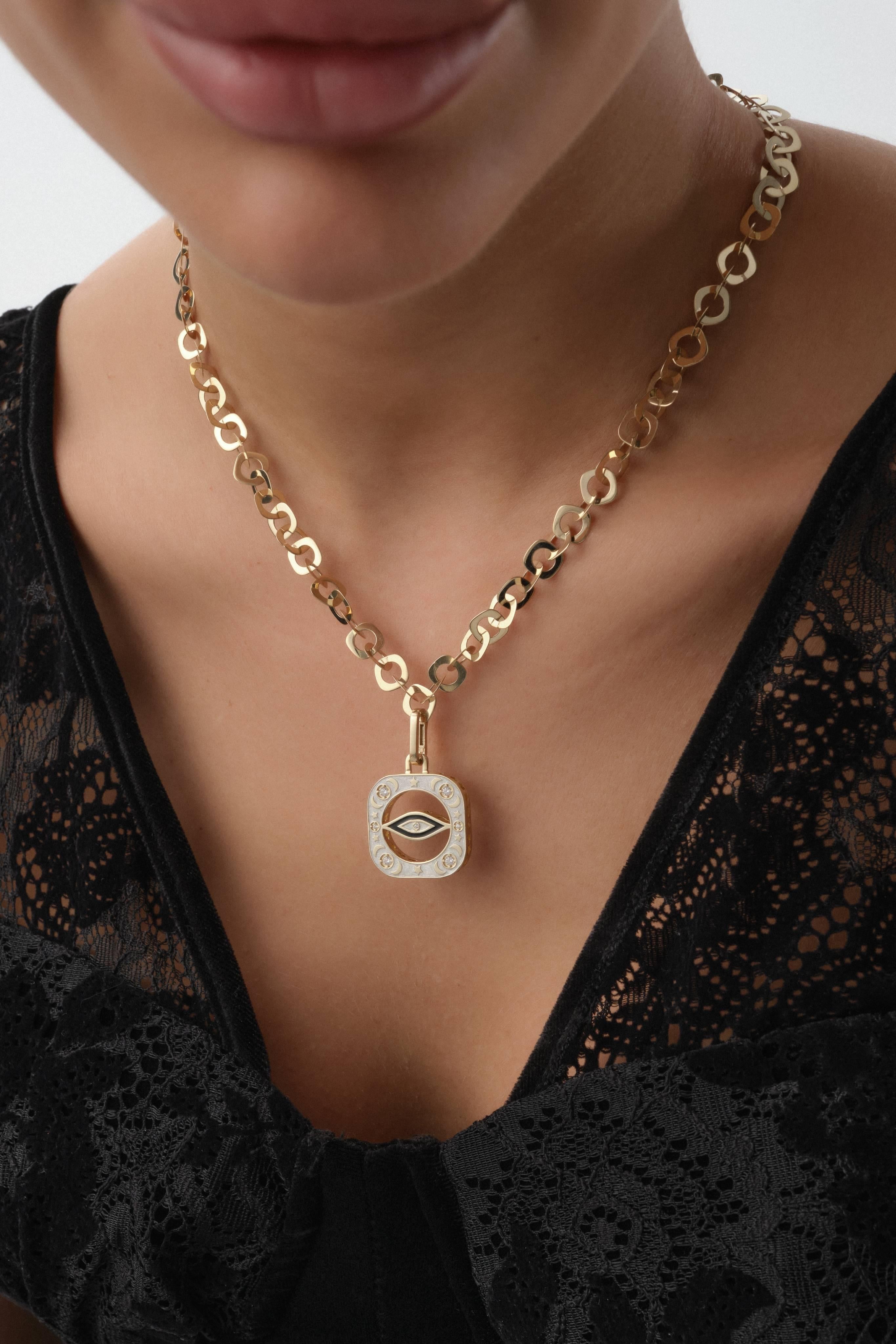 Gece Gündüz Altın Kolye Ucu