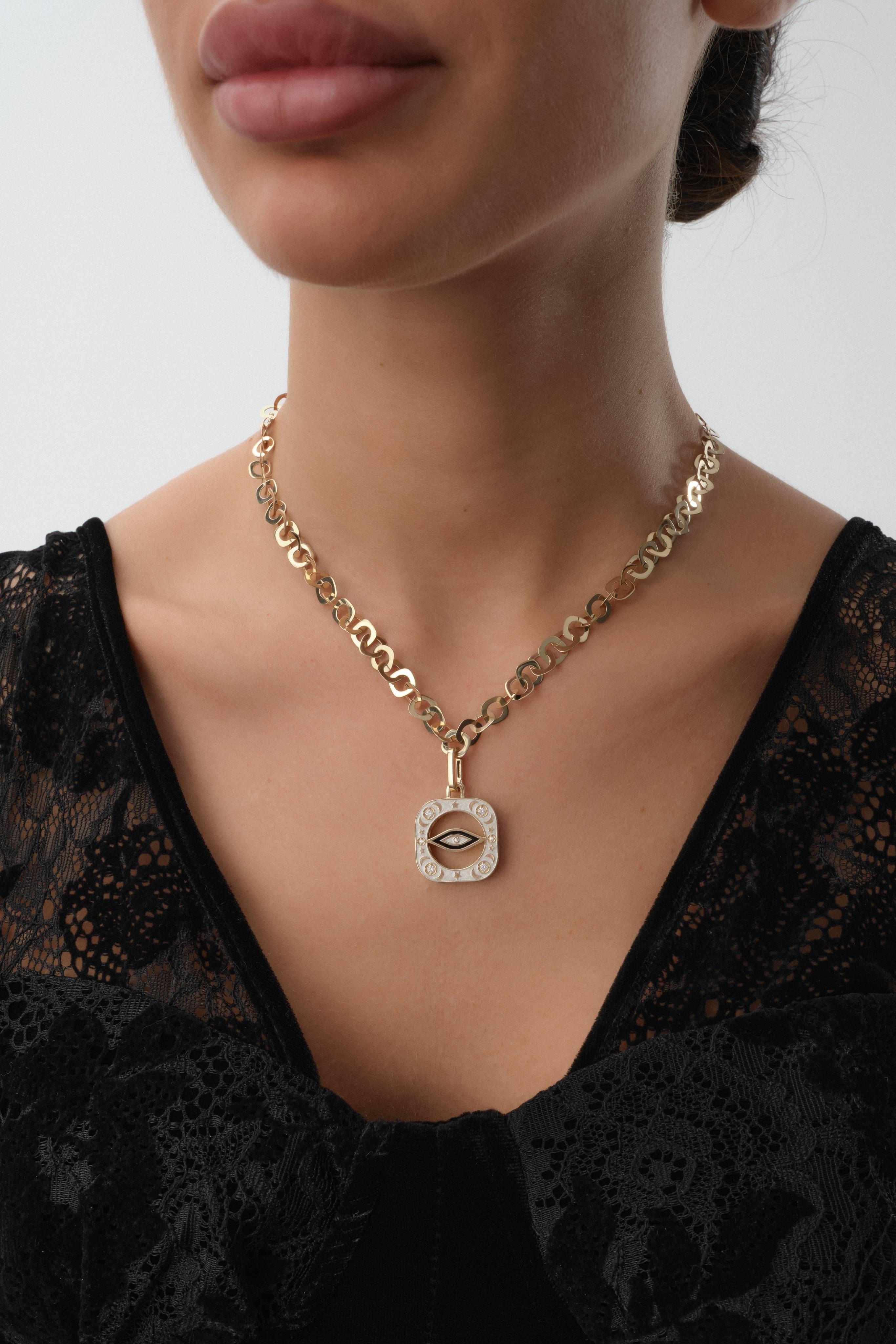 Gece Gündüz Altın Kolye Ucu