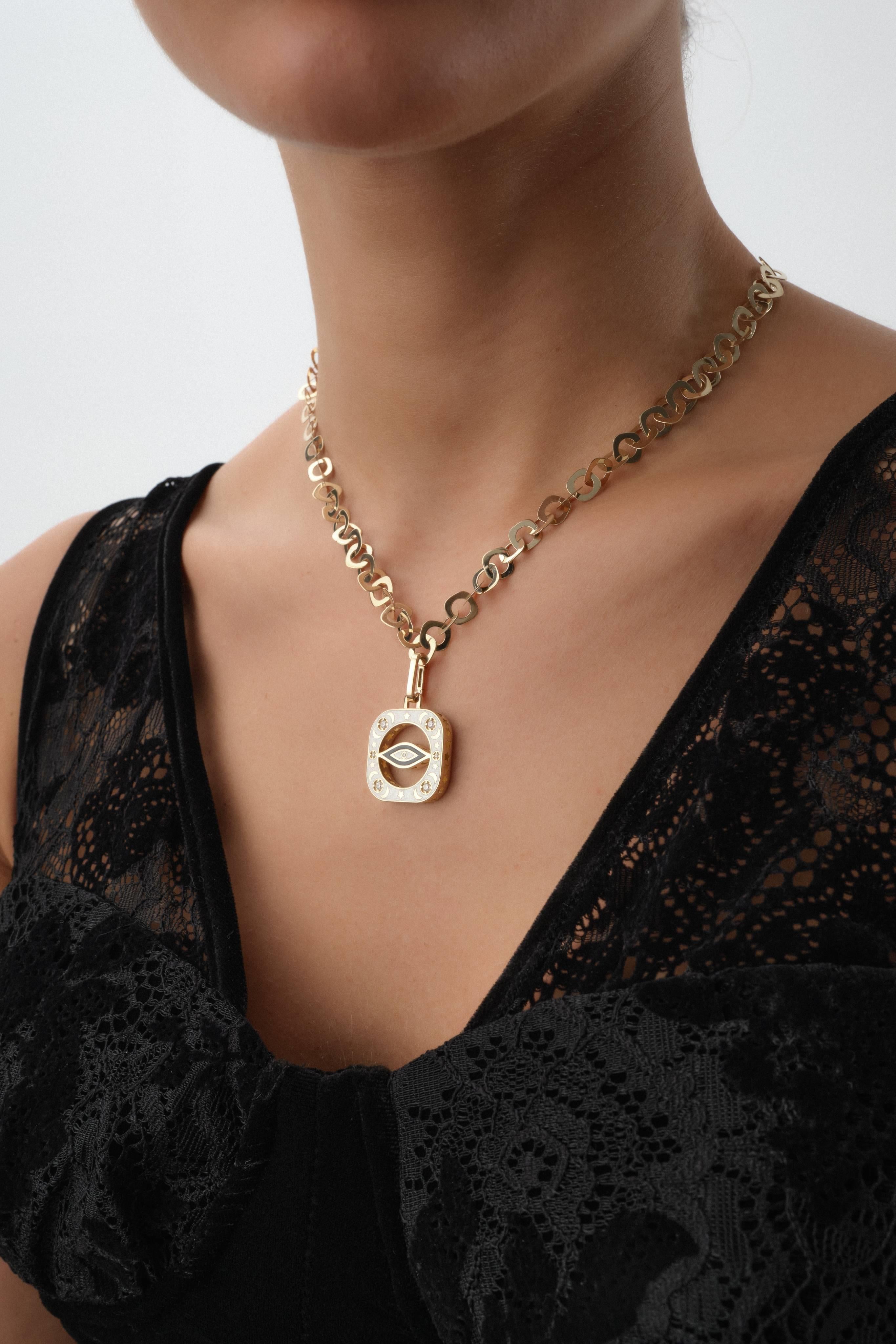 Gece Gündüz Altın Kolye Ucu