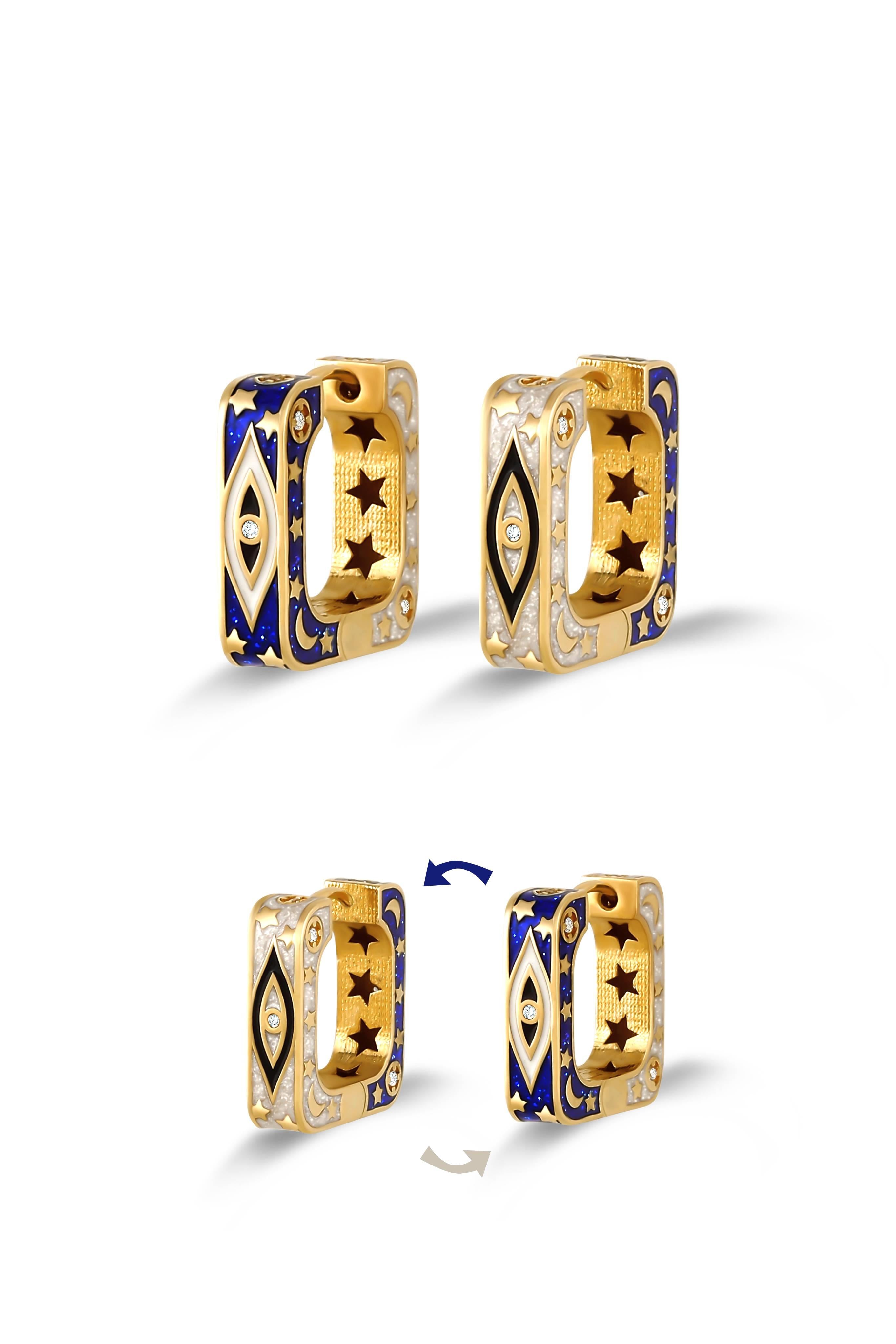 Gece Gündüz Altın Küpe