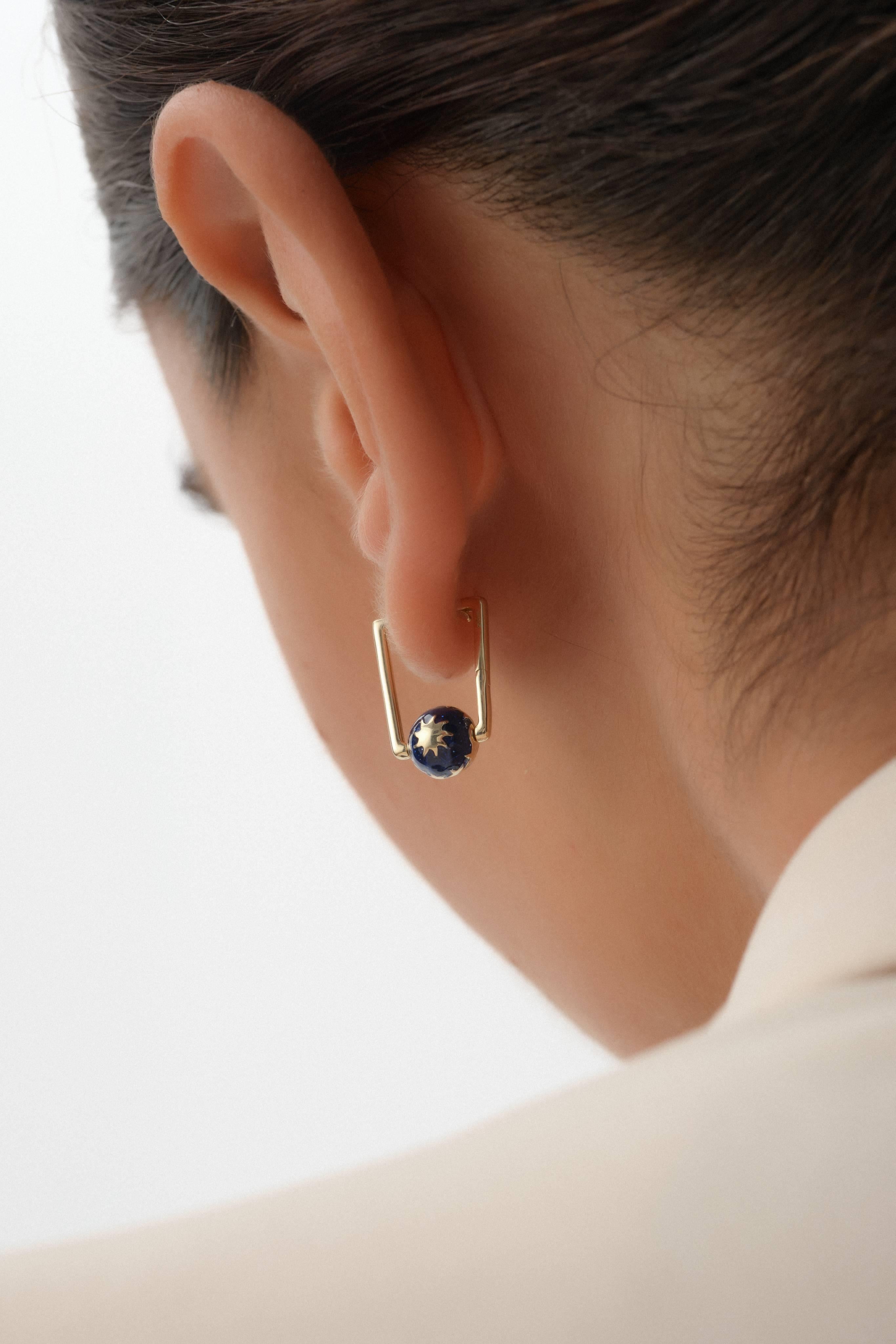 Gece Gündüz Altın Küpe