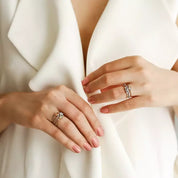 Pastel 0.98 CT Multicolor Safir ve Pırlanta Taşlı Yüzük