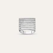 Grid 0.81 CT Pırlanta Taşlı Beyaz Altın Yüzük