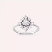Hake 0.77 CT Pırlanta Taşlı Beyaz Altın Yüzük