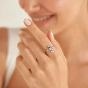 Hake 0.77 CT Pırlanta Taşlı Beyaz Altın Yüzük