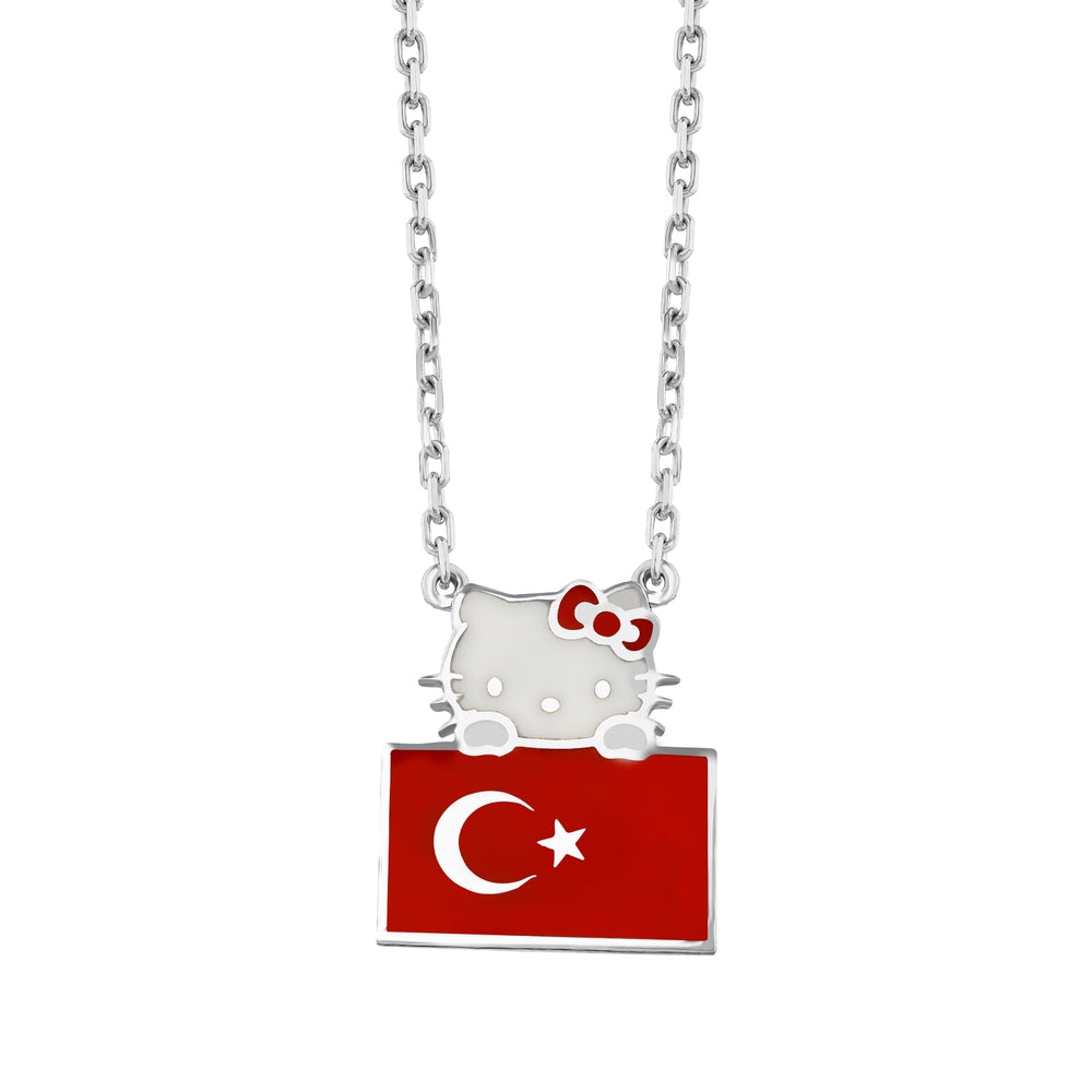 Hello Kitty  100. Yıl  Gümüş Kolye GKL0003