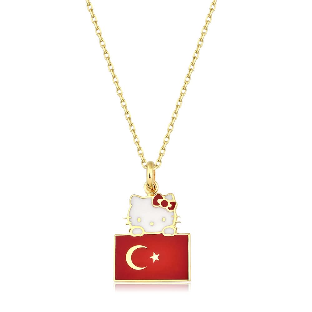 Hello Kitty Altın Kolye KL2601A