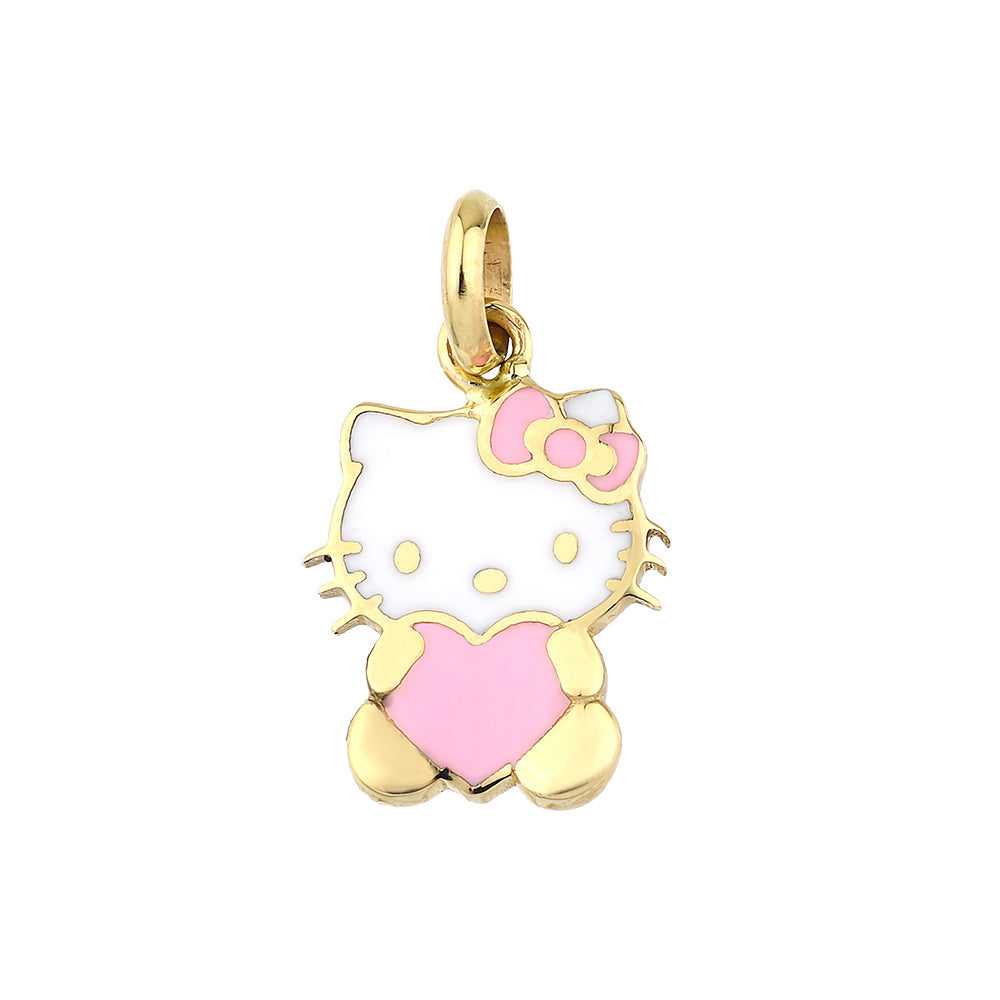 Hello Kitty Altın Kolye Ucu KU2373