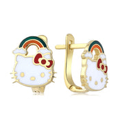 Hello Kitty Altın Küpe KP2304