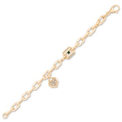 İtalyan Tasarım Baget Taşlı Kalp Bileklik