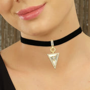 Kalemli Piramit Kolye Ucu Charm