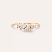 Rina 0.46 CT Pırlanta Taşlı Rose Altın Yüzük