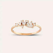 Kleio 0.46 CT Pırlanta Taşlı Rose Altın Yüzük