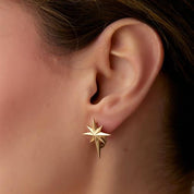 Kuzey Yıldızı Altın Küpe