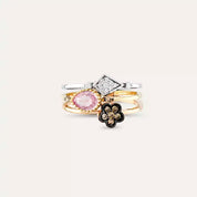 Poem 1.04 CT Pırlanta ve Pink Safir Taşlı Yüzük