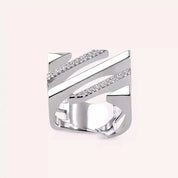 Linear Bold 0.20 CT Pırlanta Taşlı Beyaz Altın Yüzük