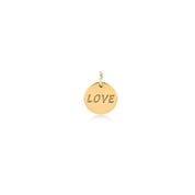 Love Madalyon Altın Charm