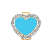 Mavi Kalp 9Mm Bileklik Charm