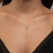 Mineli Kaplumbağa Altın Kolye